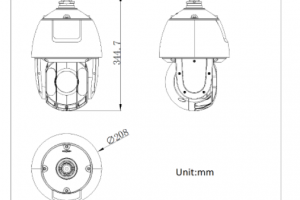 6寸200萬紅外球機（DS-2DC6220IW-A）