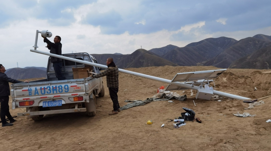 皋蘭水源太陽能監(jiān)控安裝